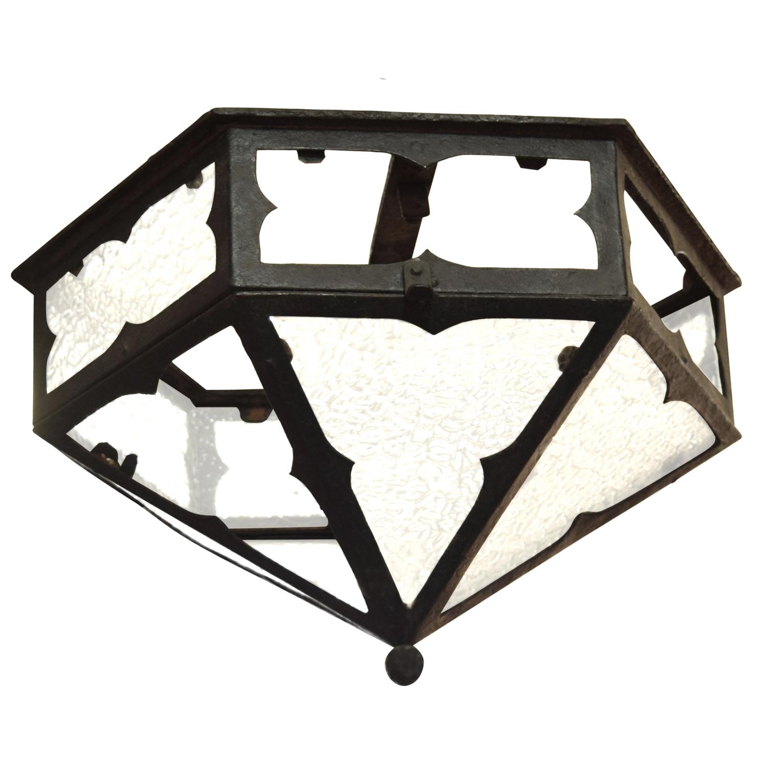 A Fer Forge Sconce 14" W x 14"D x 11" H — France, Early 20th Century