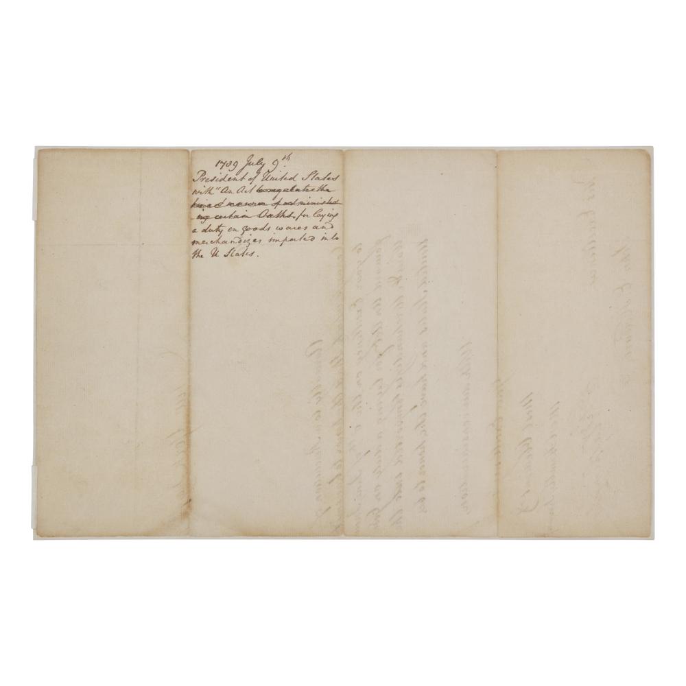 [Presidential] Washington, George. Letter, signed