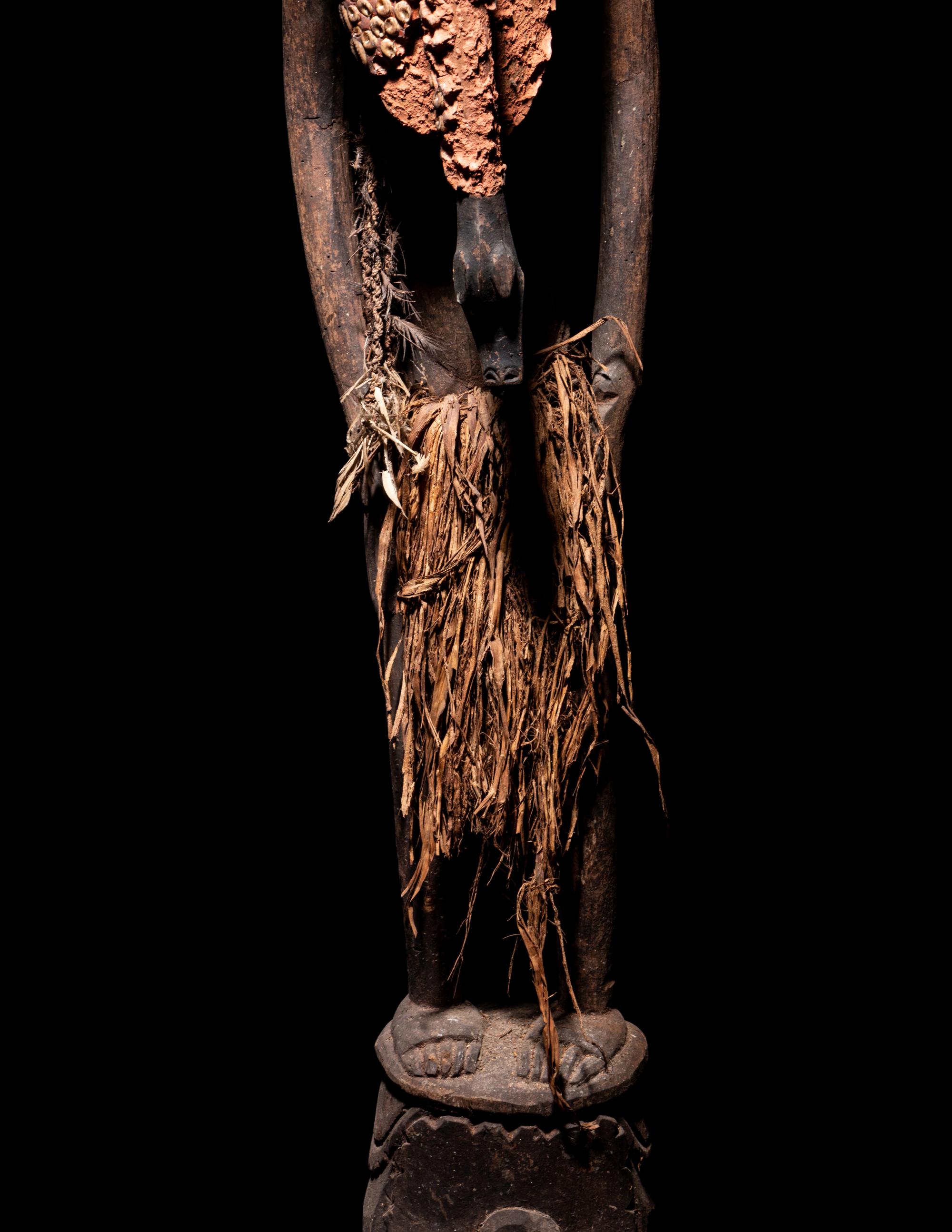 A Kanganamon Wood Standing Figure