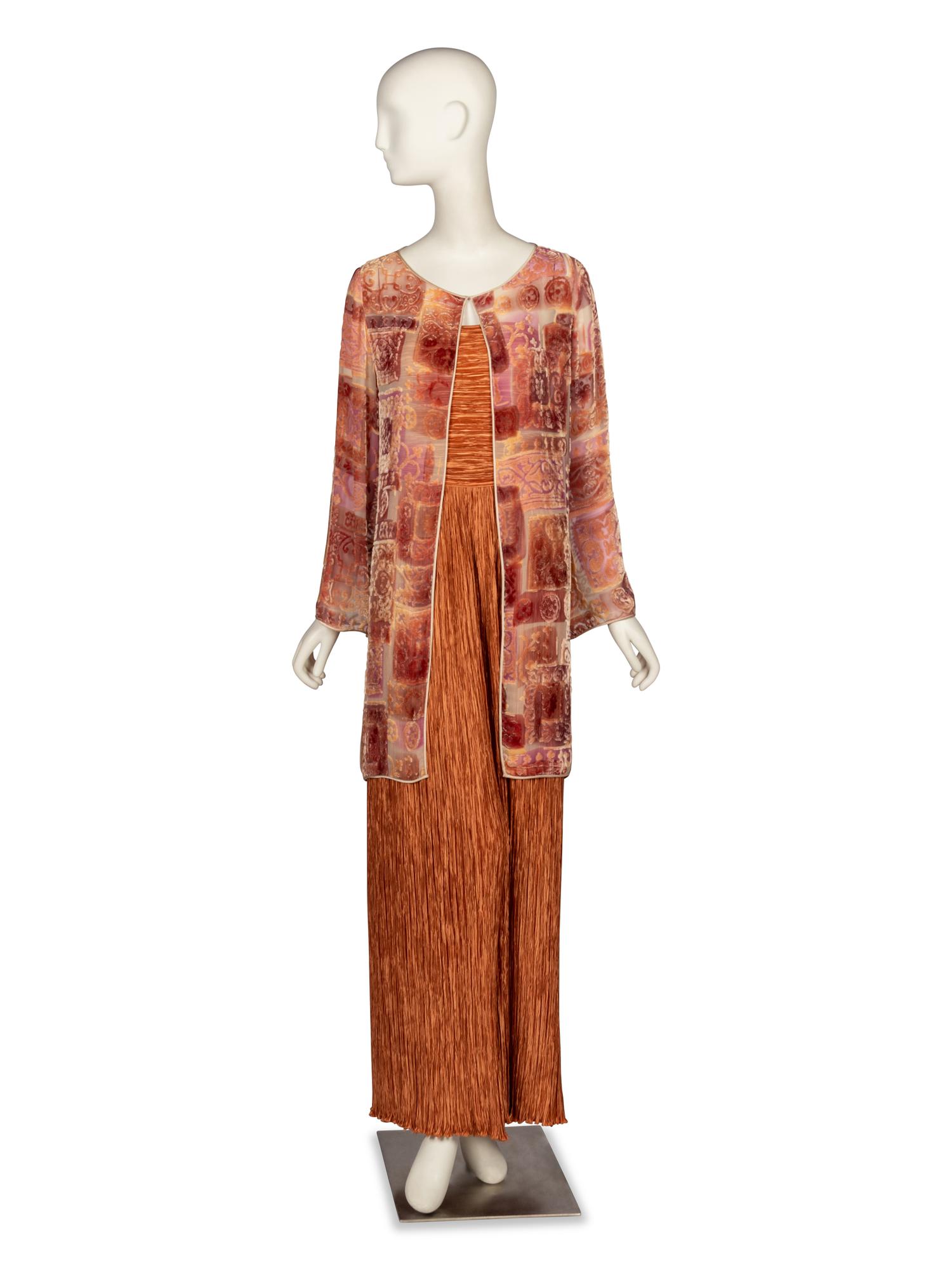 Mary McFadden, Ensemble with D evoré Velvet Jacket