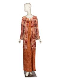Mary McFadden, Ensemble with D evoré Velvet Jacket