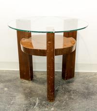 An Art Deco Side Table Height 24 x diameter 26 3/8 inches. — FIRST HALF 20TH CENTURY