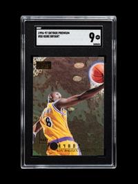A Group of 1996-97 Skybox Premium Kobe Bryant Rookie Basketball Cards,