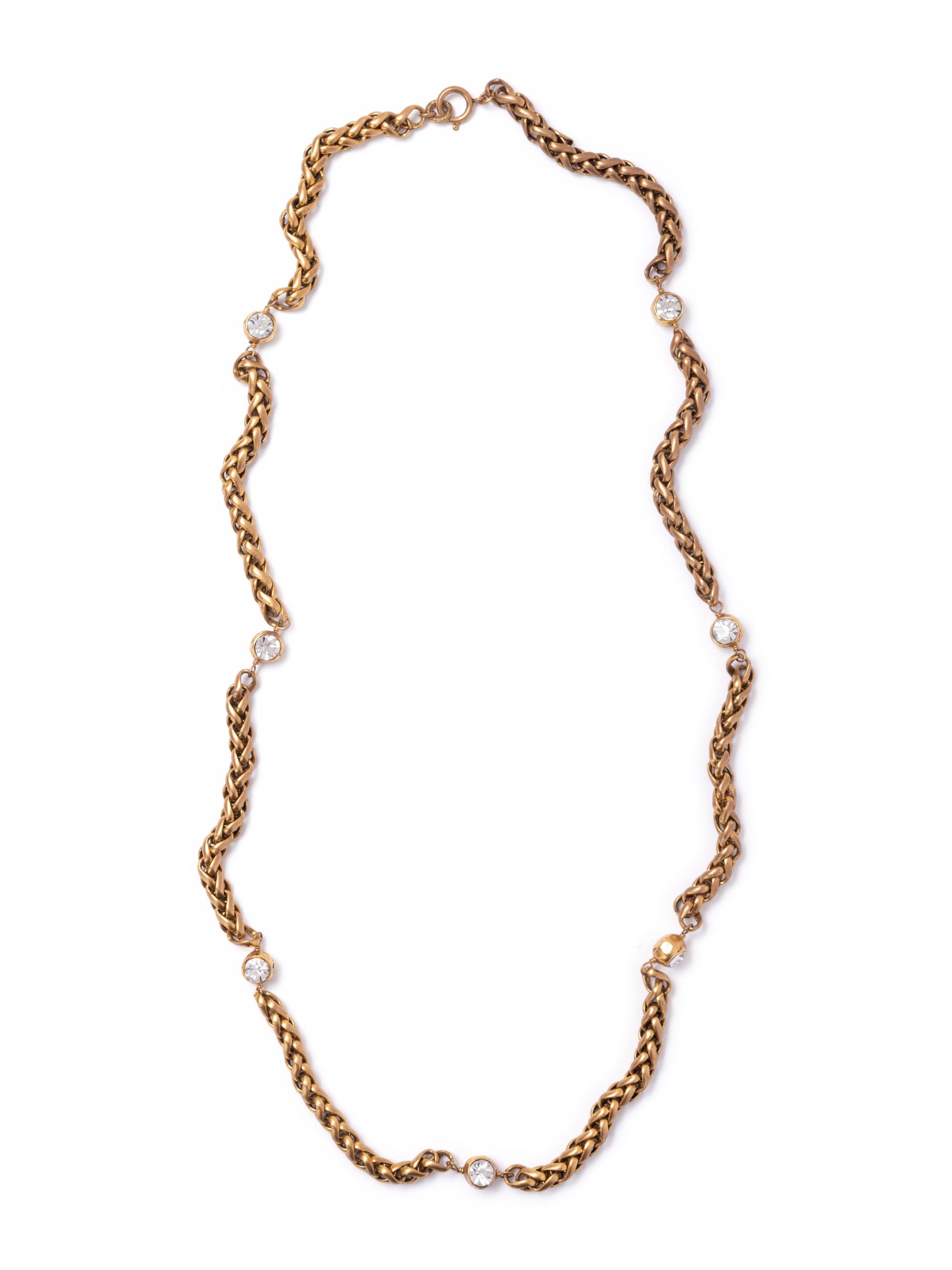 Chanel Braid Chain Necklace, 1980s