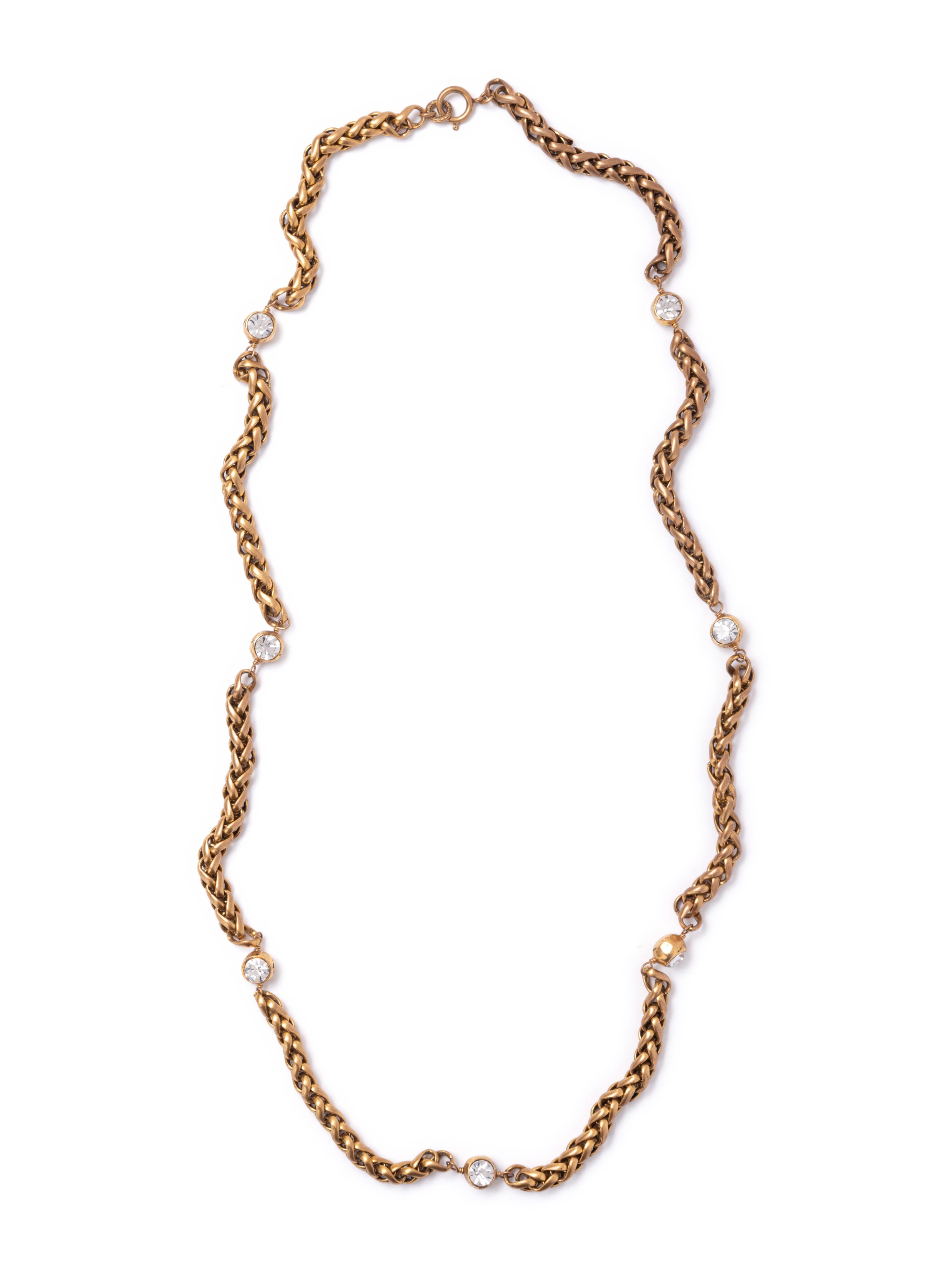 Chanel Braid Chain Necklace, 1980s