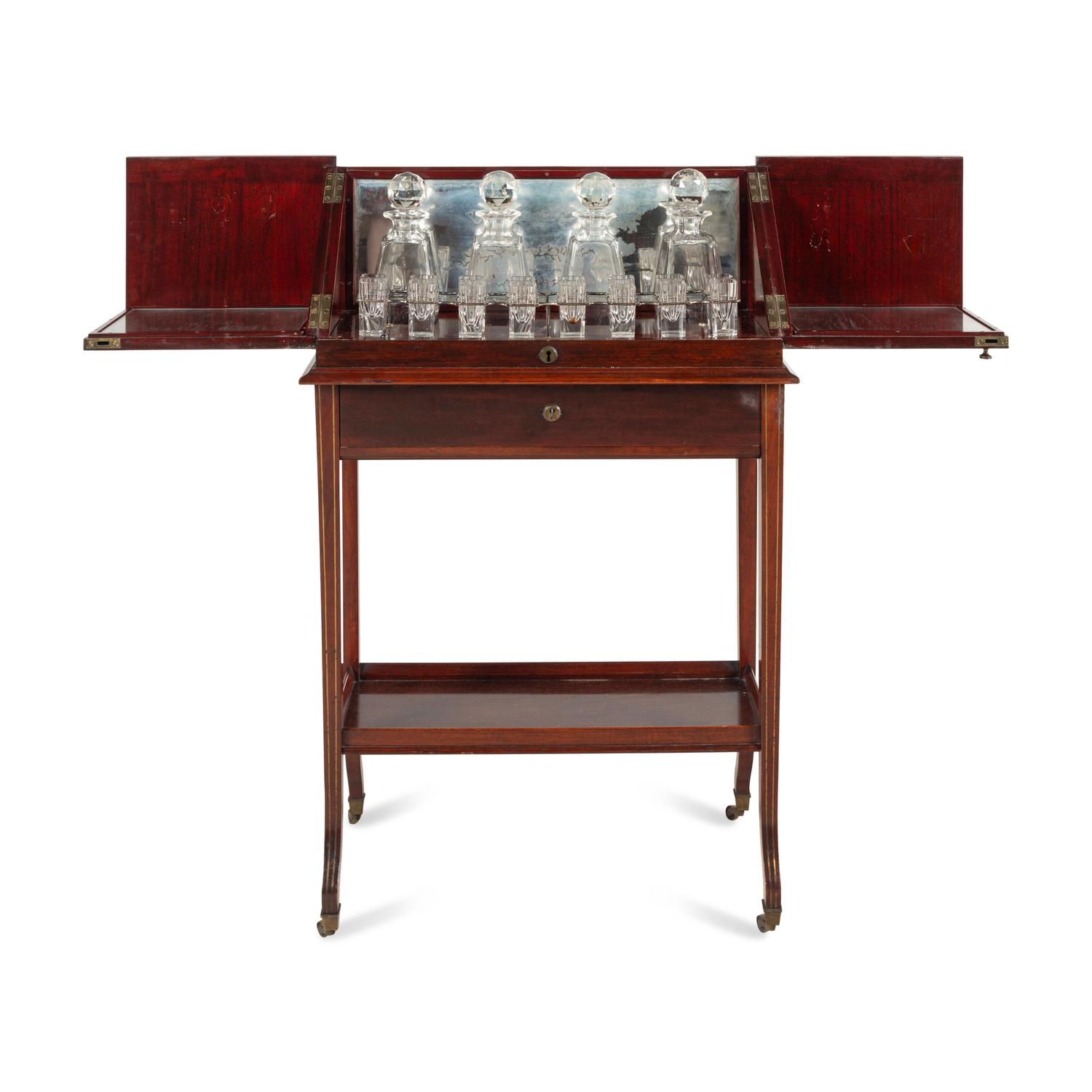 An English Mahogany Liquor Cabinet