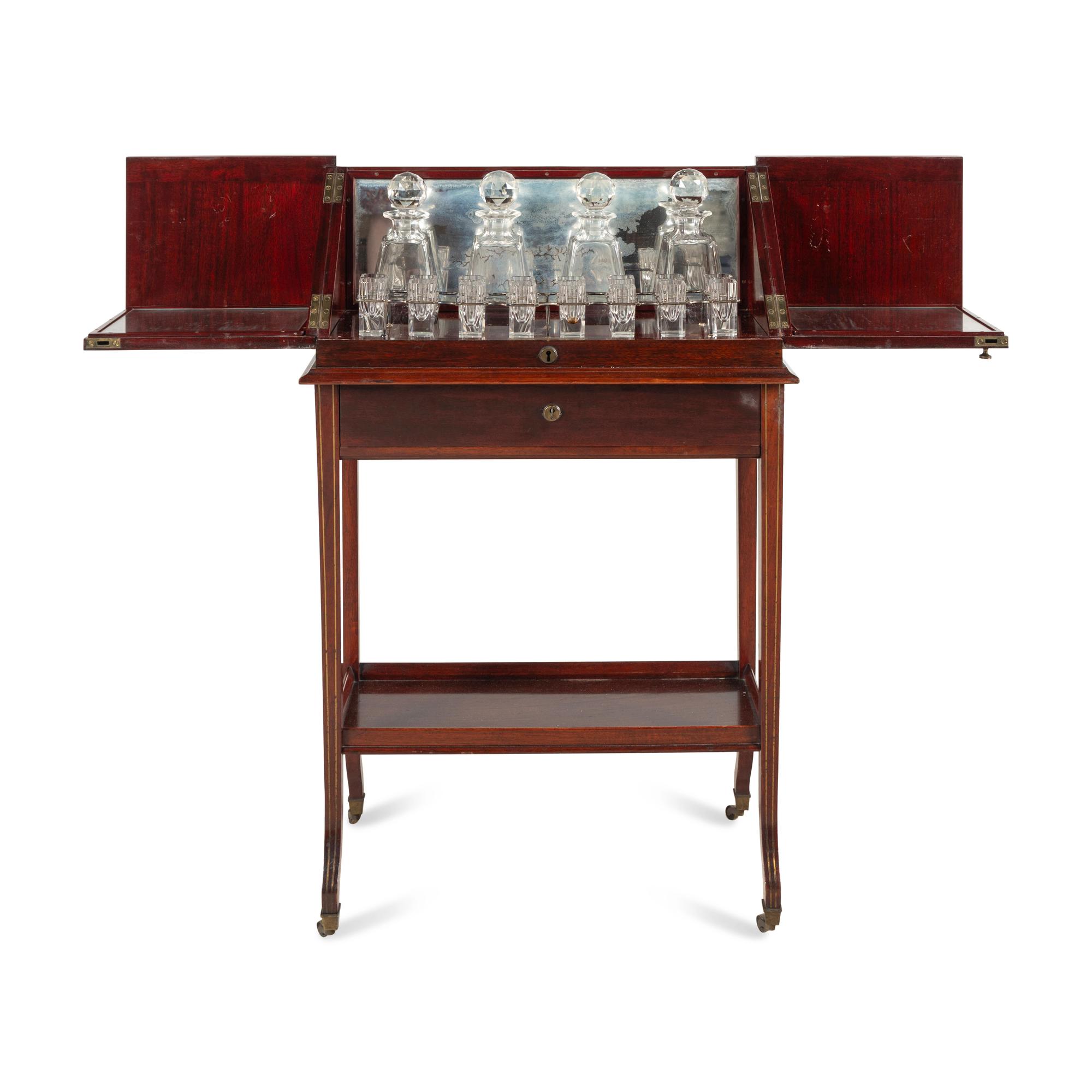 An English Mahogany Liquor Cabinet