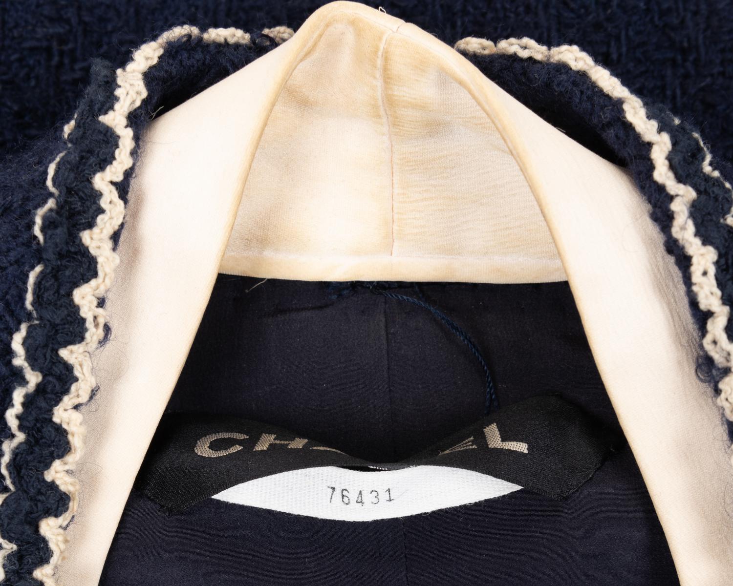 Chanel Haute Couture Wool Tweed Skirt Suit with Removable Facings, Spring/Summer 1997