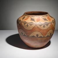 Zia Polychrome Pottery Storage Jar