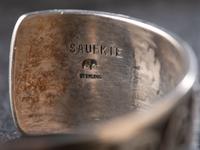 Sterling Silver Overlay Cuff Bracelet