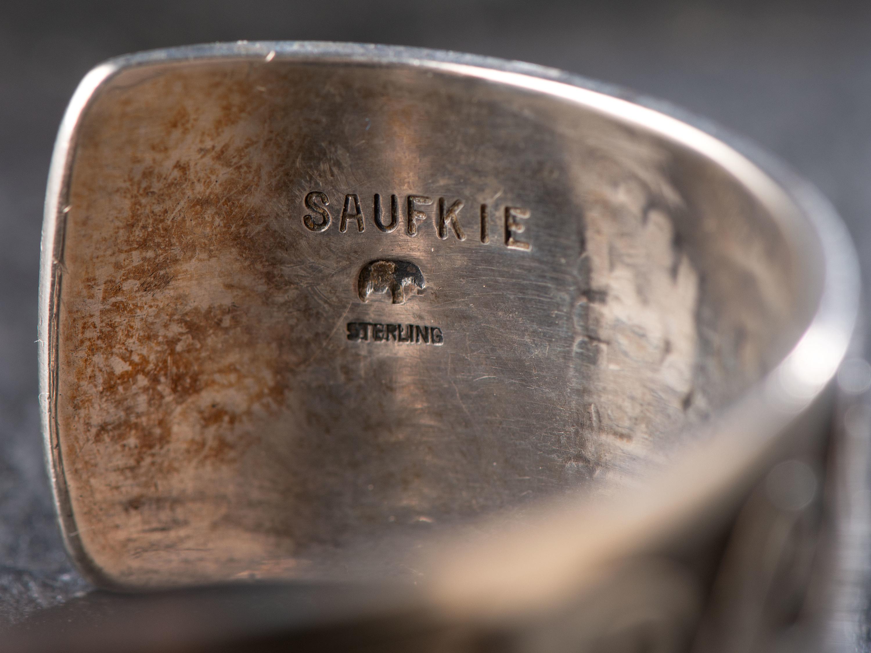 Sterling Silver Overlay Cuff Bracelet