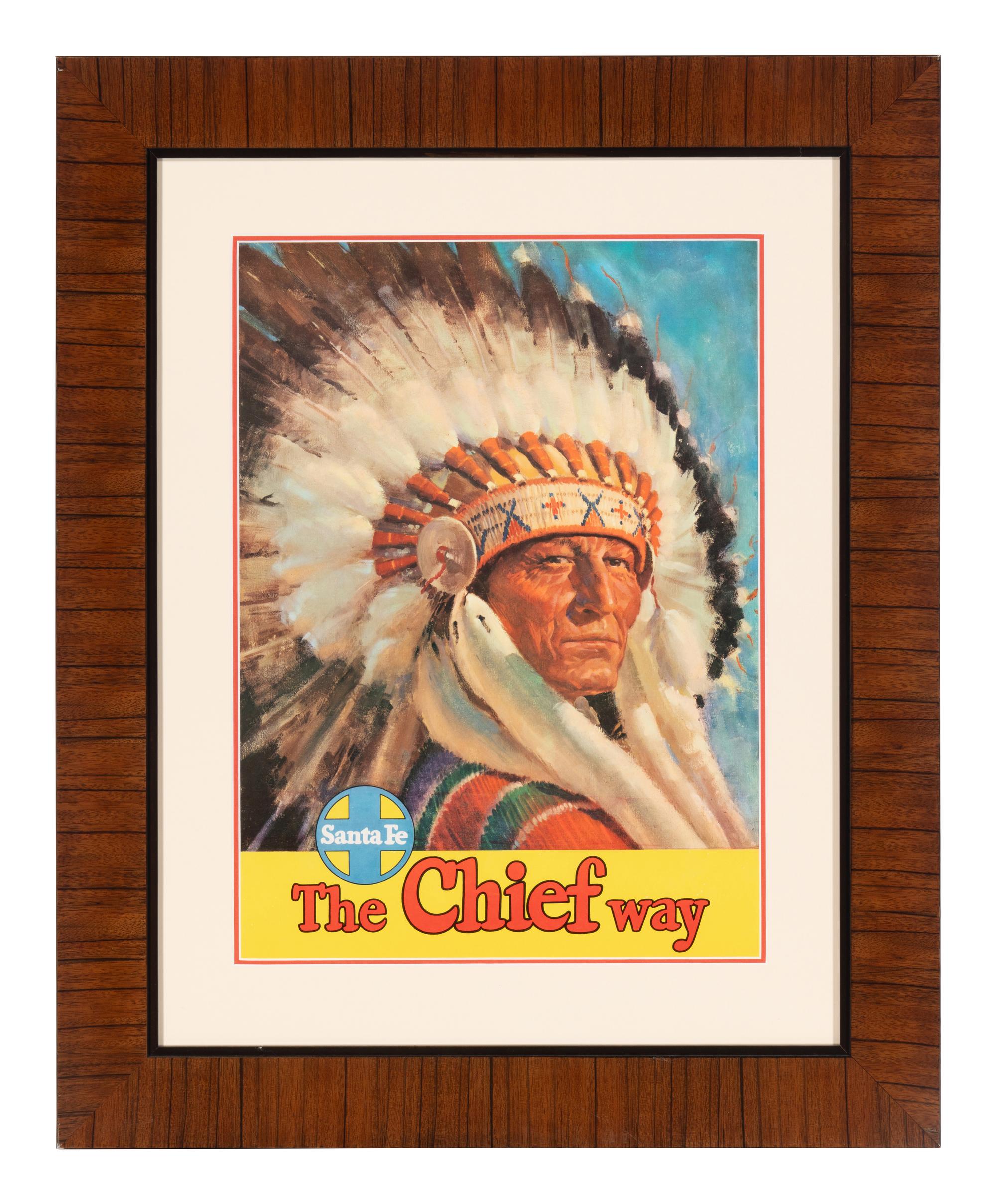 A Santa Fe Railroad Advertising Poster