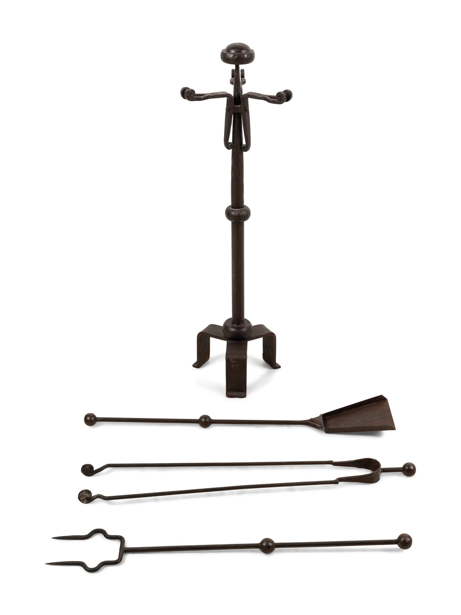 A Set of Iron Fireplace Tools