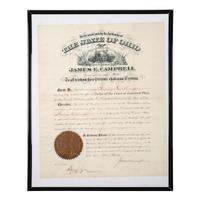 [POLITICS IN AMERICA] - [OHIO]. A group of 4 documents signed, incl. William McKinley.