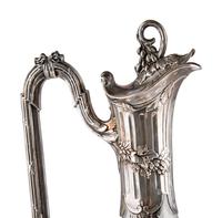 A Continental Silver Decanter, Beaker and Perfume