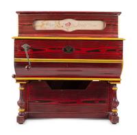 A Vicente Llinares Diminutive Grain-Painted Barrel Organ