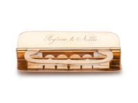 VICTORIAN, YELLOW GOLD AND ENAMEL BUCKLE