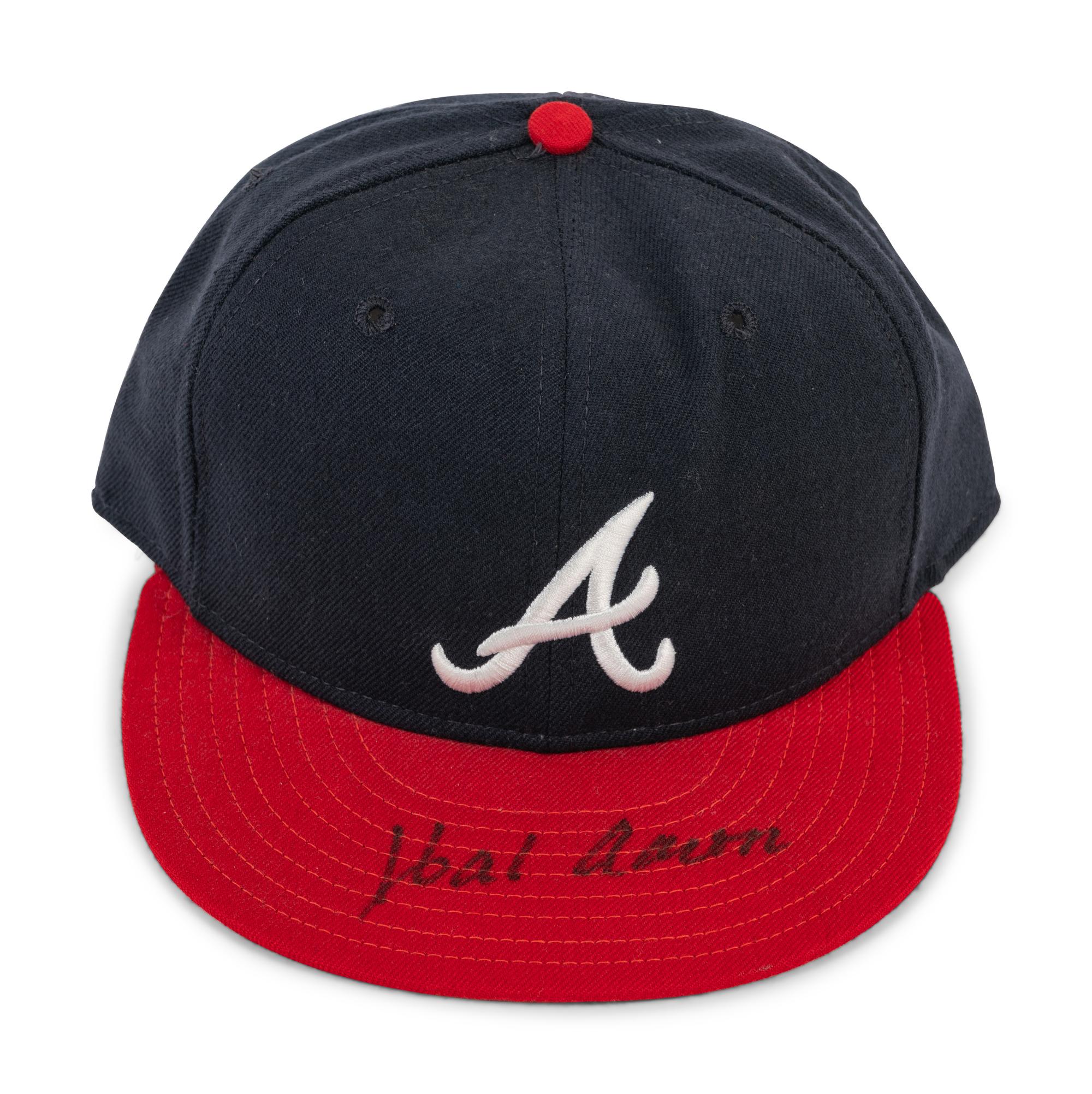 A Hank Aaron Signed Autograph Atlanta Braves Baseball Hat (BAS Beckett Authentication Services Certified),