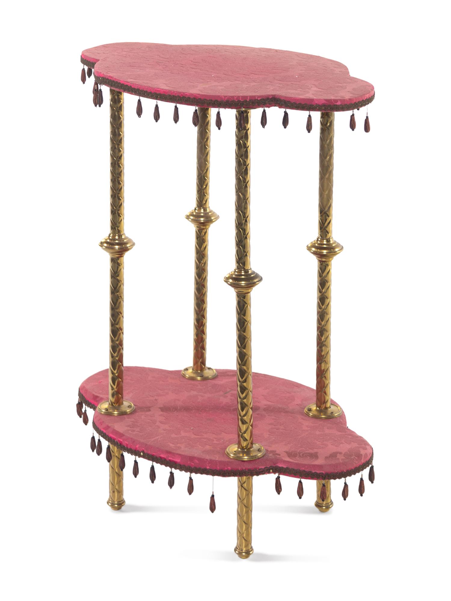 A Victorian Gilt Metal Stand and Jardinière