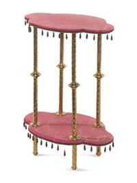 A Victorian Gilt Metal Stand and Jardinière