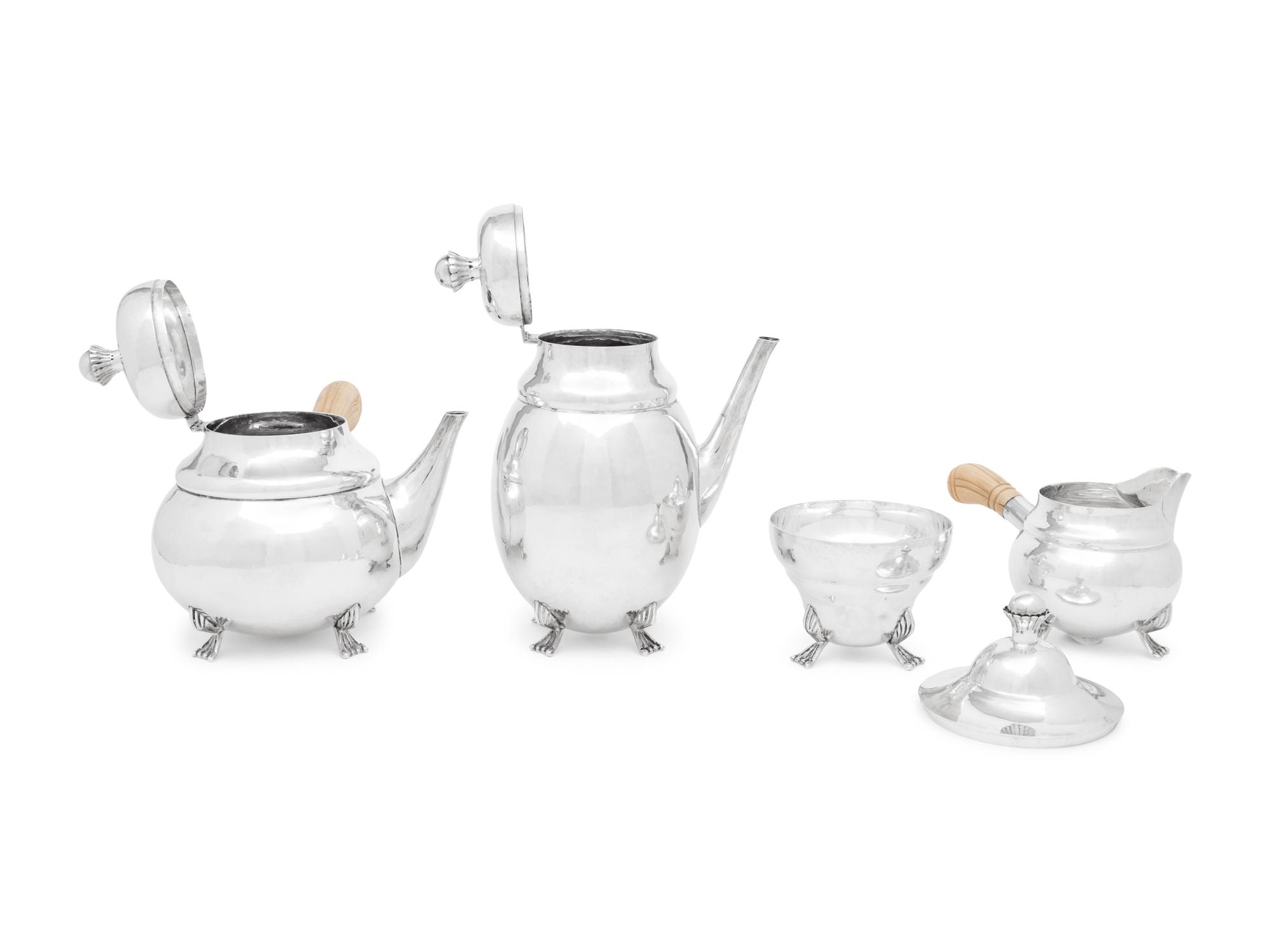 An American Silver Five-Piece Tea and Coffee Service