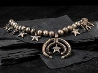 Navajo Star Squash Blossom Necklace