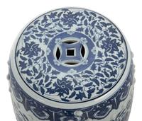 A Chinese Blue and White Porcelain Garden Stool