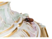 A Meissen Porcelain Potpourri Urn, Cover and Stand