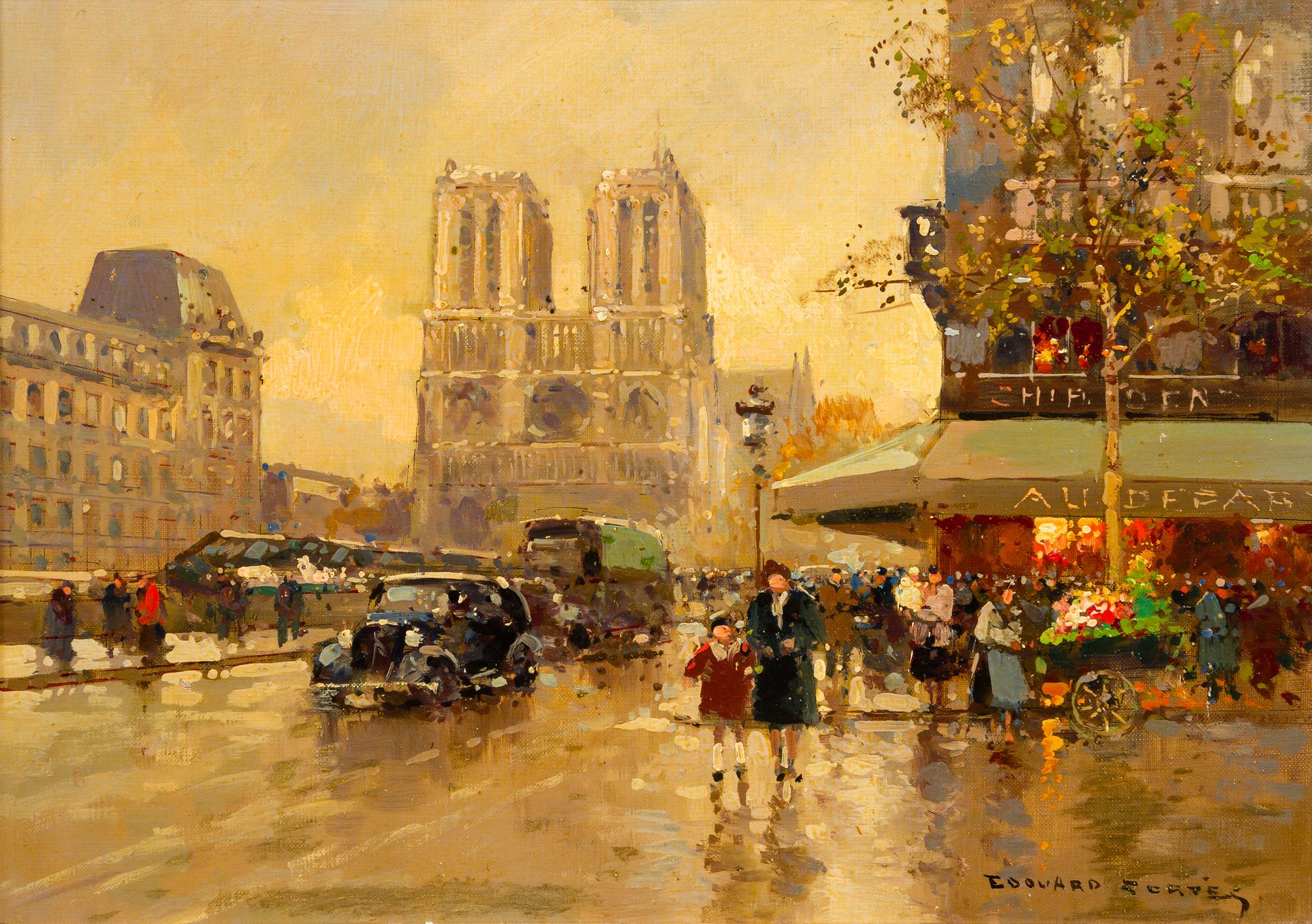 After Édouard-Léon Cortès, (French, 1882-1969), Cathédrale Notre-Dame