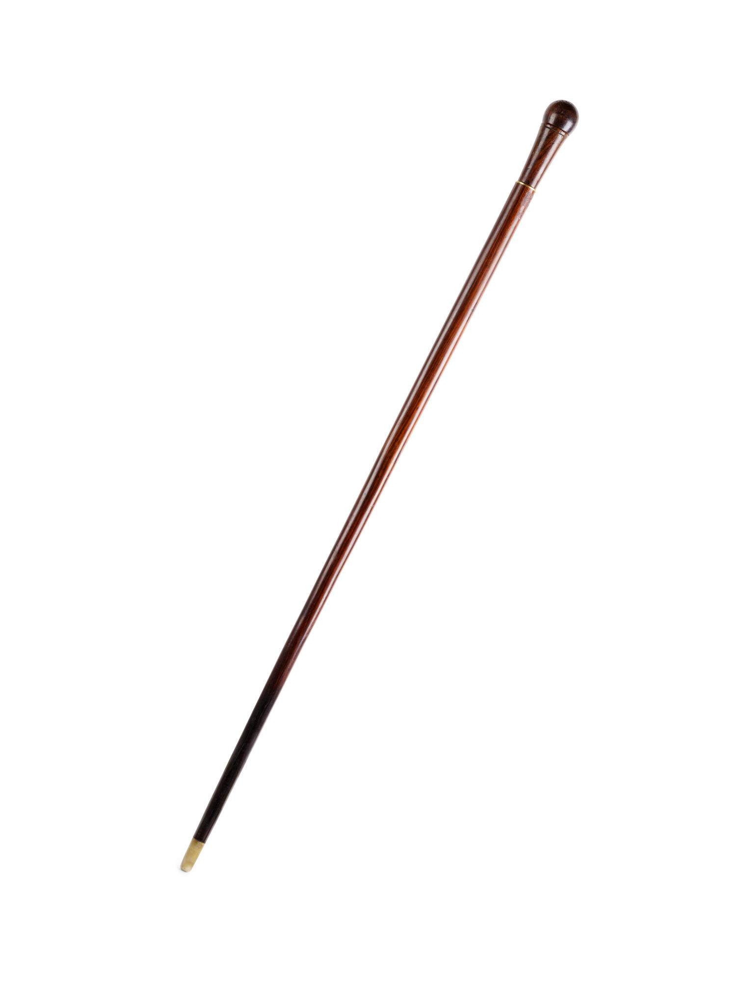 A Mahogany Shipwright's ' System' Walking Stick