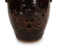 A Chinese Brown Glazed Ceramic Garden Seat — 20th Century