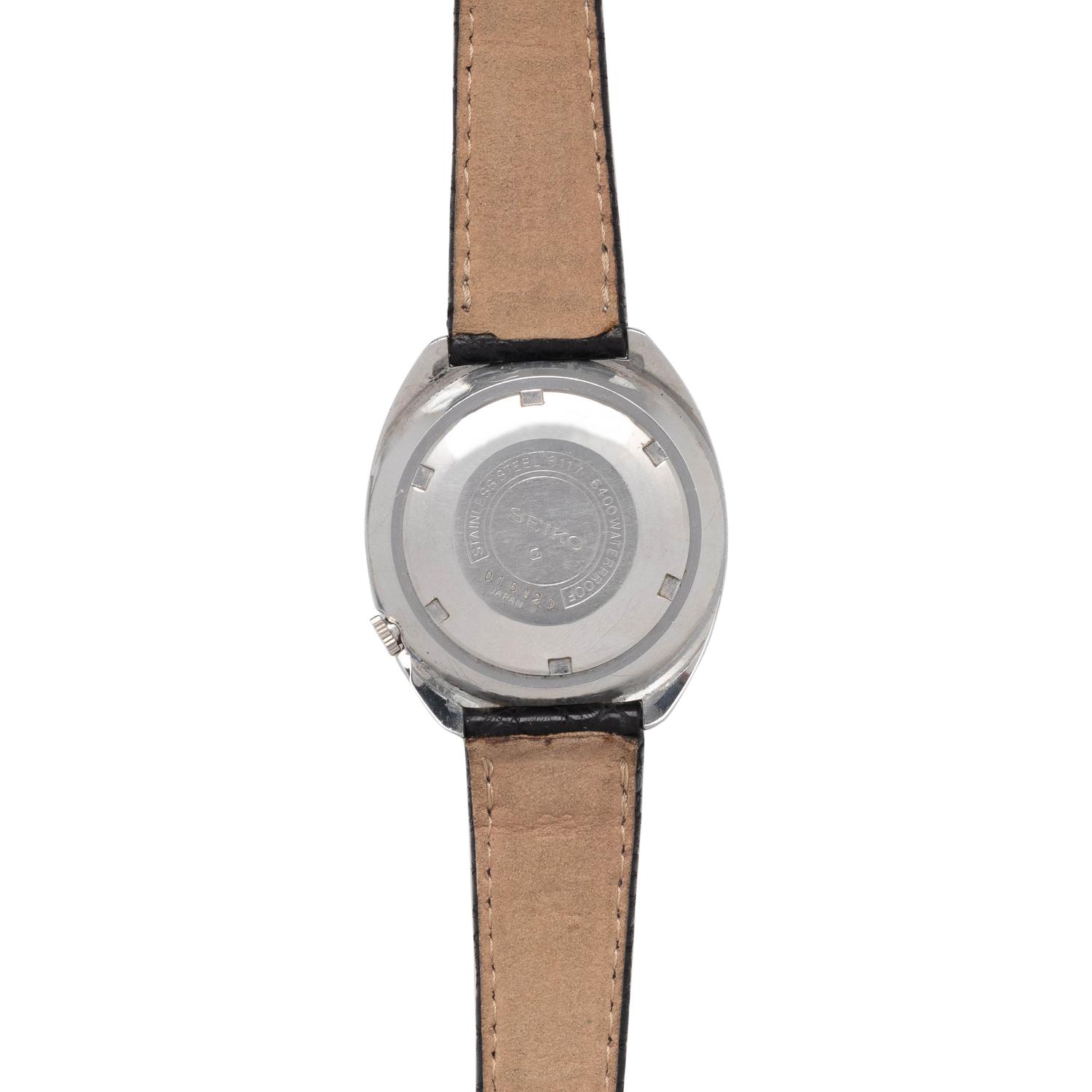 SEIKO, REF. 6117-6400 STAINLESS STEEL 'WORLD TIME' GMT WRISTWATCH