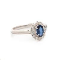 SAPPHIRE AND DIAMOND RING