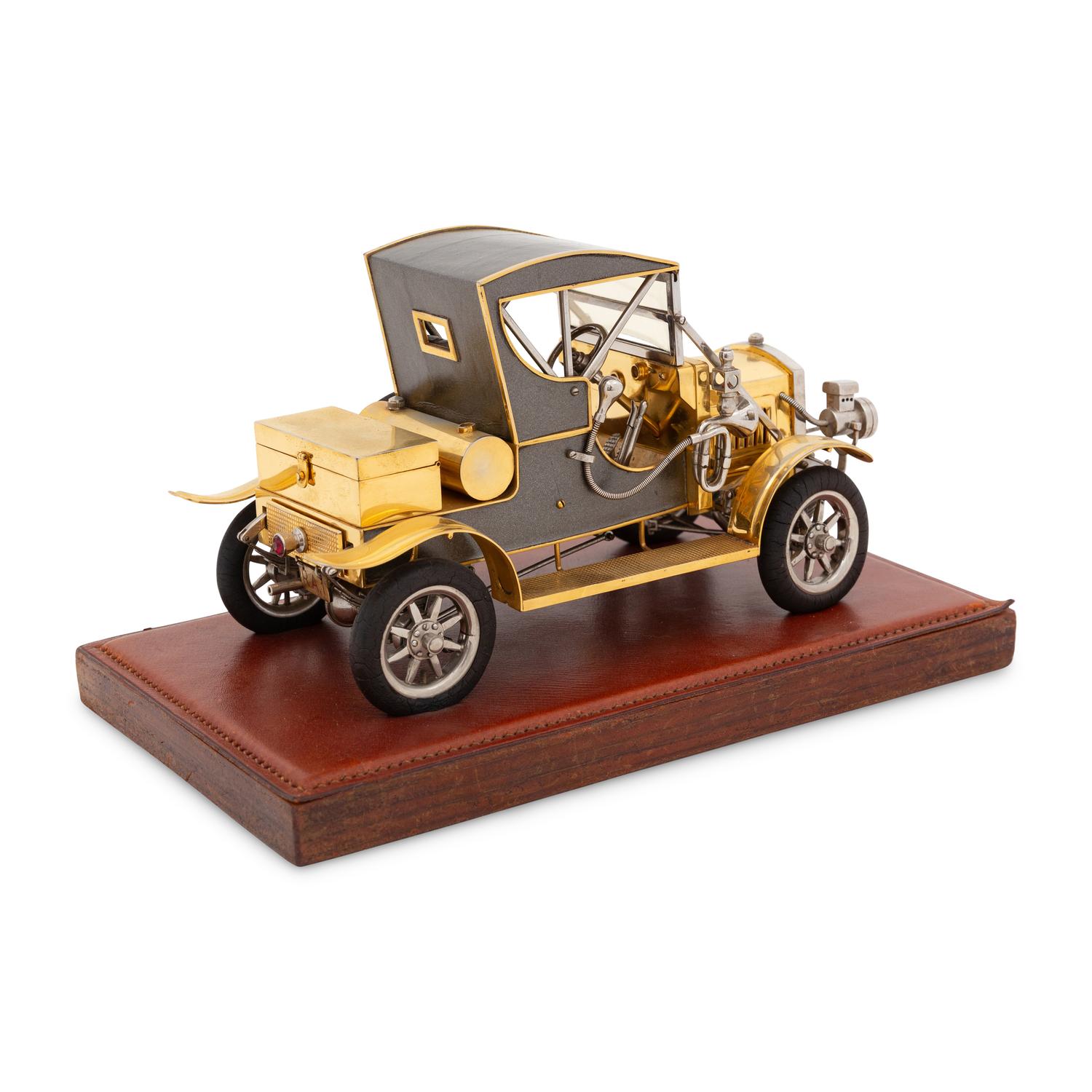 A Scale Model of an Antique Automobile - Possibly a Cadillac Model 30 Roadster