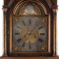 An English Japanned Tall Case Clock