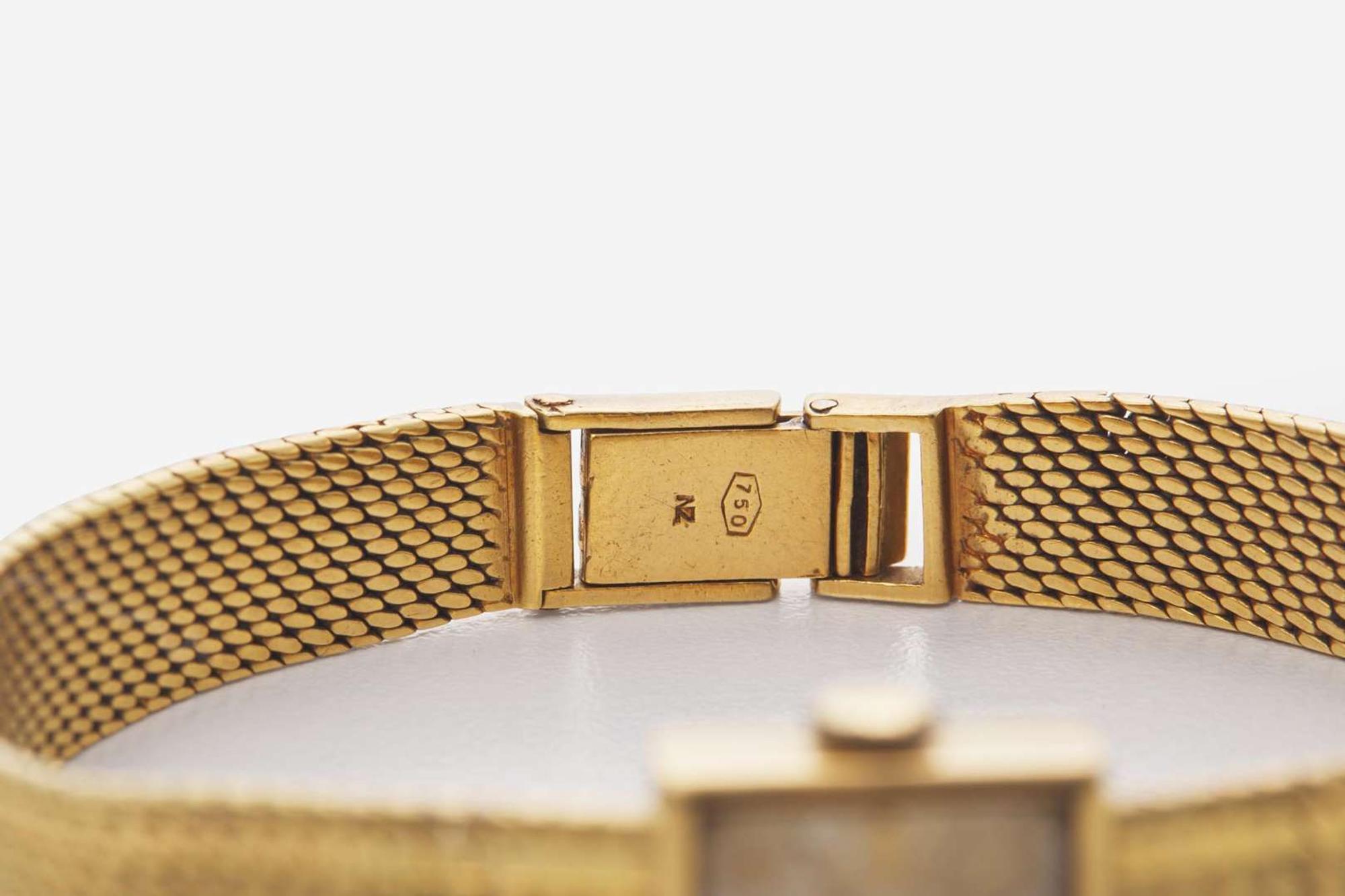 An 18K Yellow Gold Ladies Juvenia Bracelet Watch