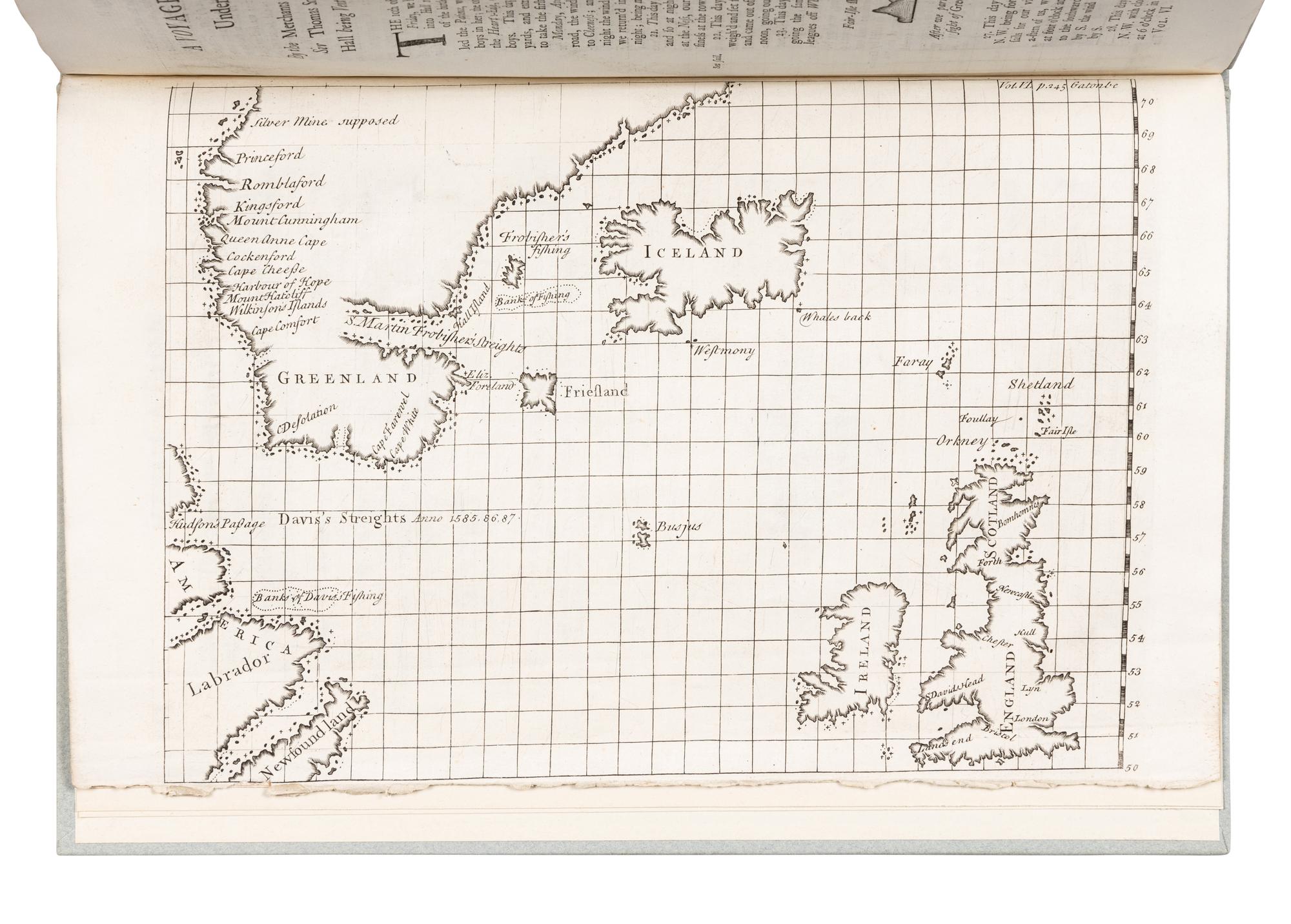 GATONBE, John. "A Voyage into the North-West Passage. Undertaken Anno 1612." Extracted from: CHURCHILL. A Collection of Voyages and Travels , Vol. VI, pp. 241-256. [London, ca 1732?].