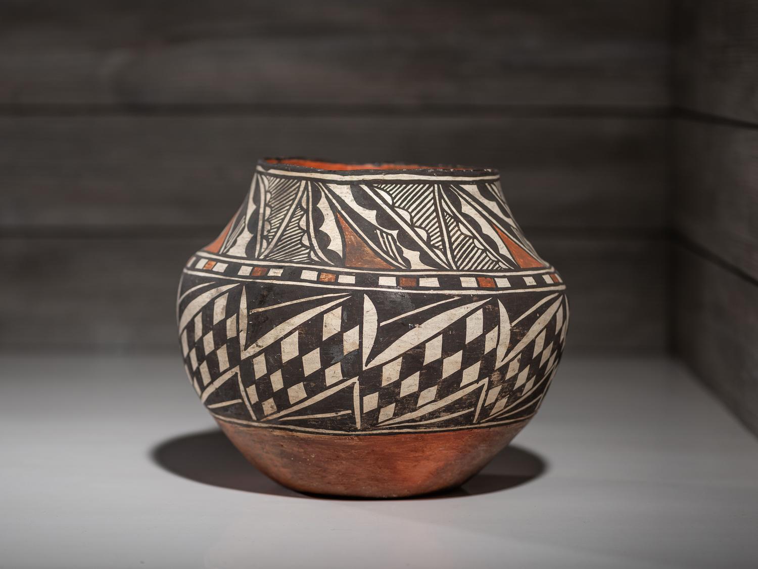 Acoma Polychrome Pottery Jar