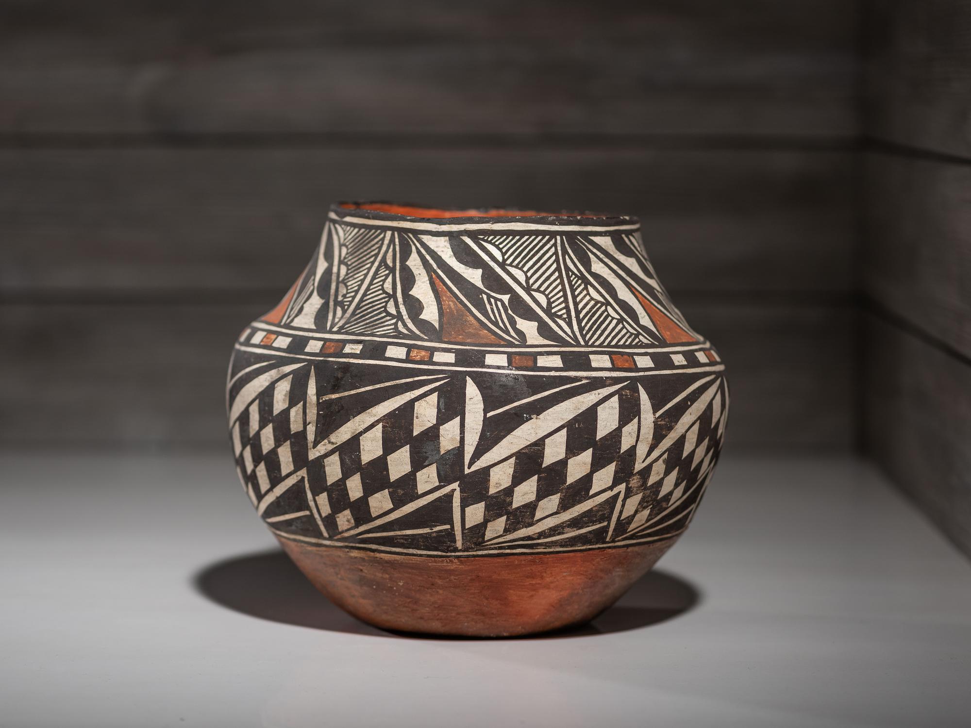 Acoma Polychrome Pottery Jar