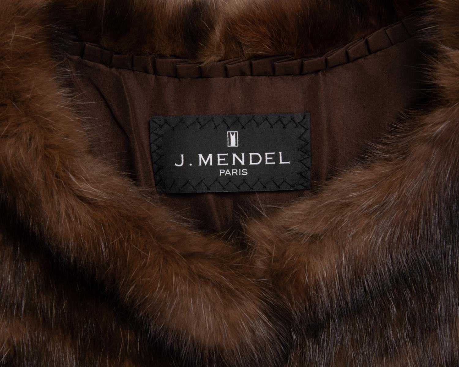 J. Mendel Sable Fur Sleeveless Jacket