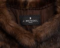 J. Mendel Sable Fur Sleeveless Jacket