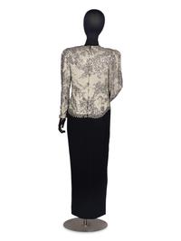 Galanos Beaded Evening Gown