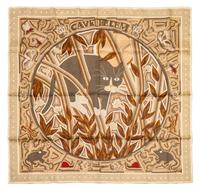 An Hermes Silk Scarf, 35 x 35 inches.