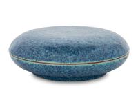 A Robin's Egg Glazed Porcelain Covered Box