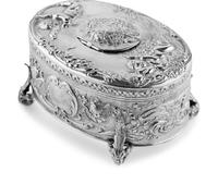 A German Silver Singing Bird Automaton Box