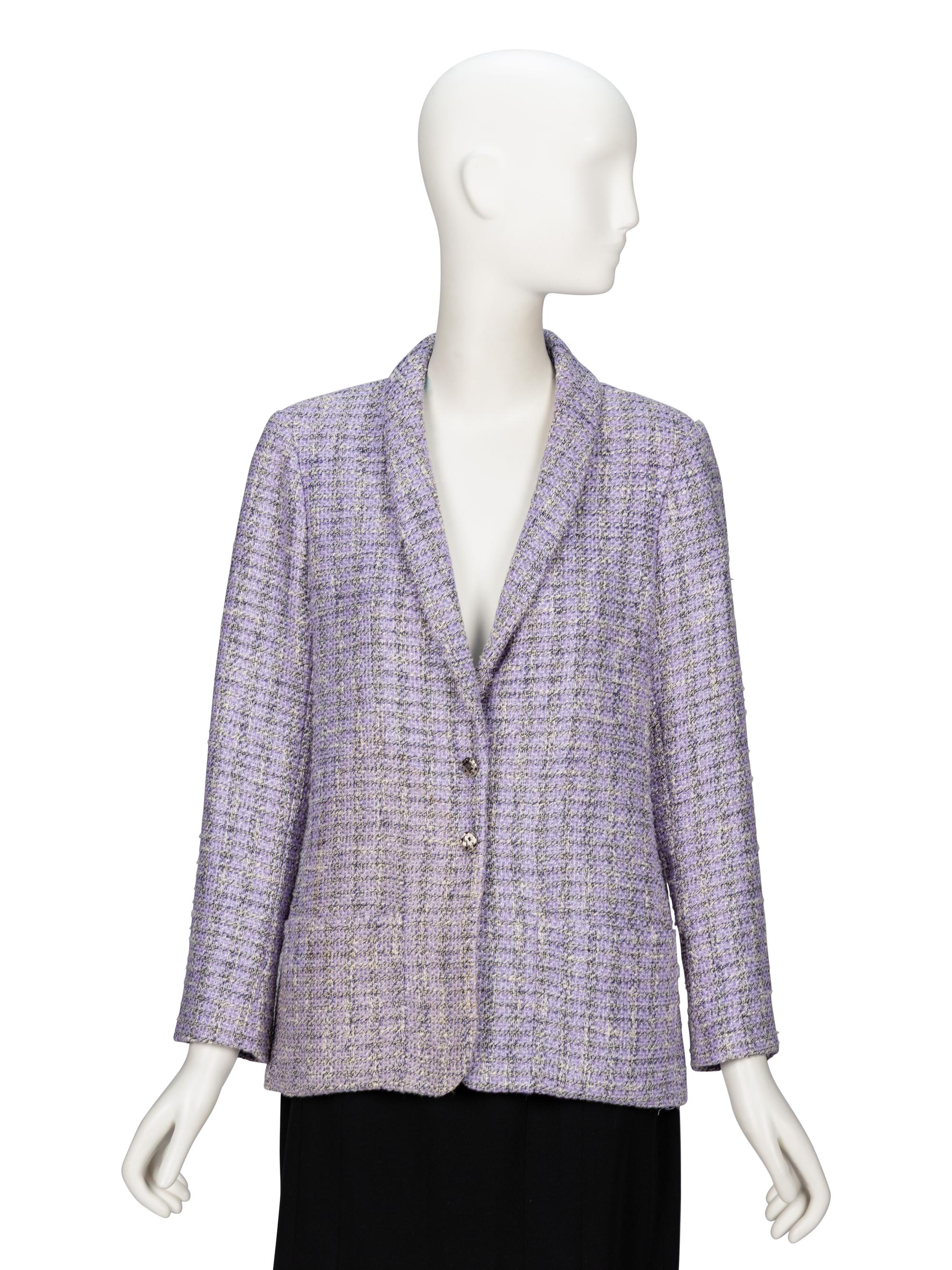 Chanel, Lavender Tweed Blazer