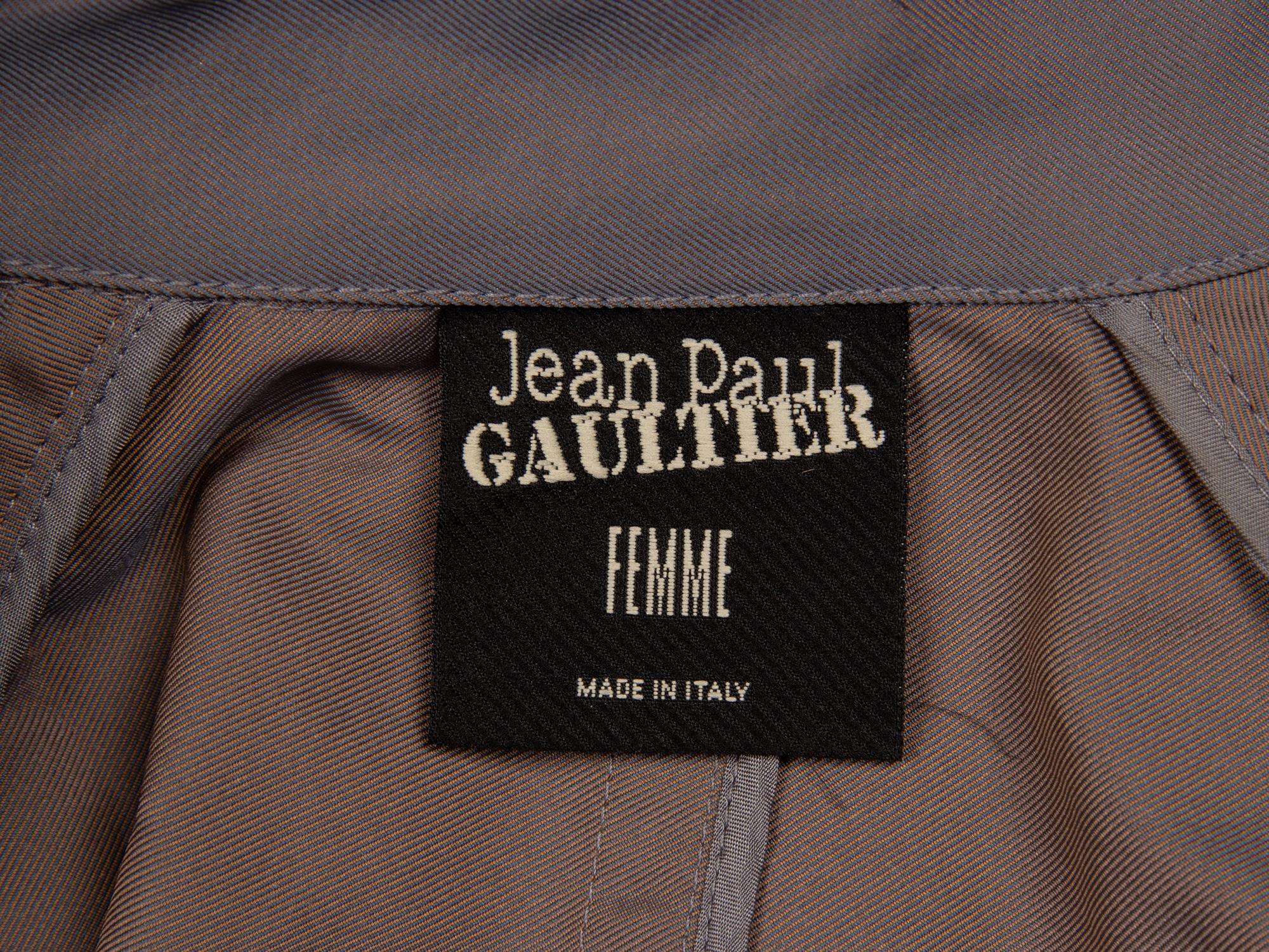 Jean Paul Gaultier, Trench Coat with Buttoned Sleeves
