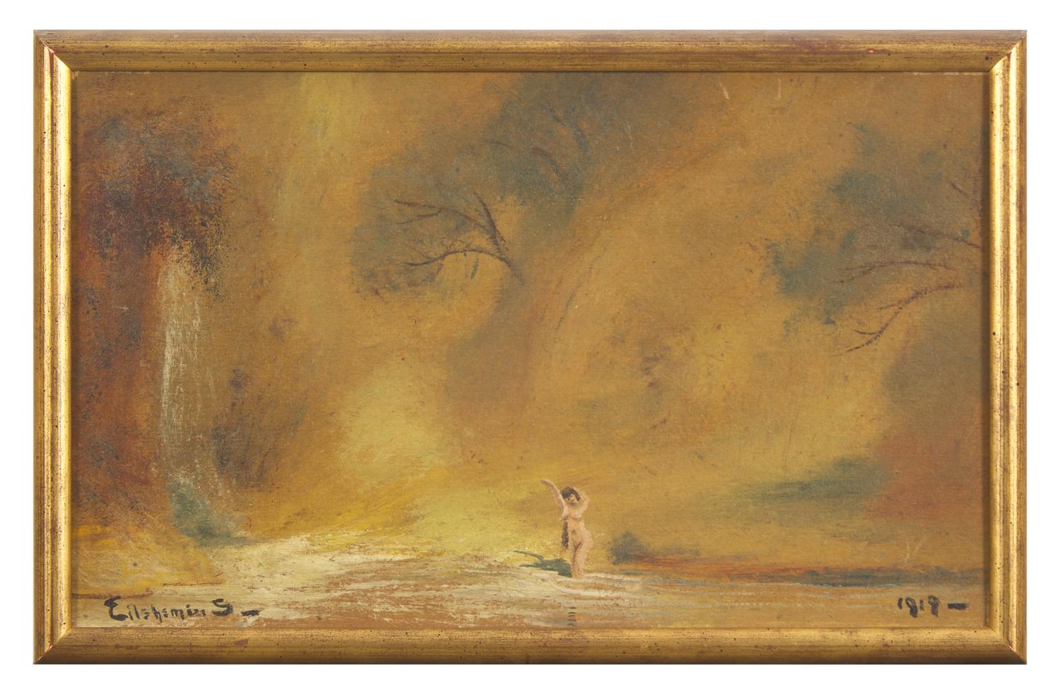 Girl and Waterfront, 1919