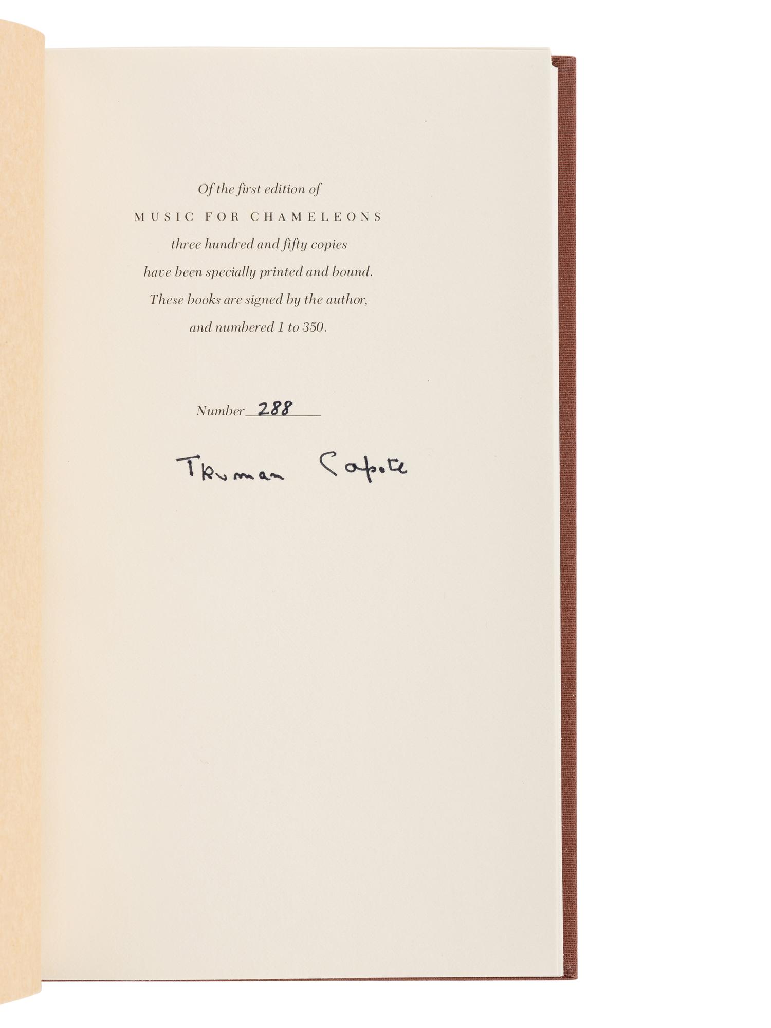 CAPOTE, Truman (1924-1984). In Cold Blood . New York: Random House, 1965.