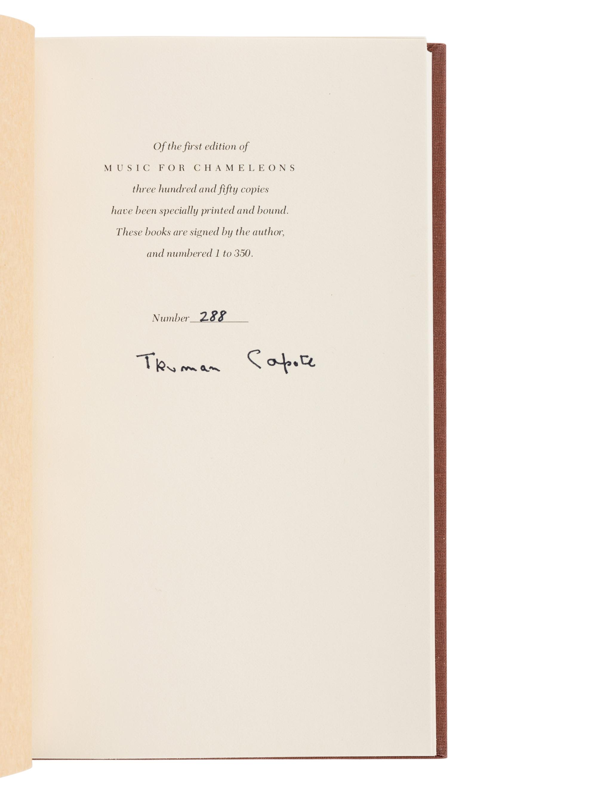 CAPOTE, Truman (1924-1984). In Cold Blood . New York: Random House, 1965.